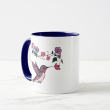 Load image into Gallery viewer, Hummingbird &amp; Flowers - Coffee Mug