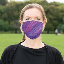 Load image into Gallery viewer, Pink And Purple Swirls - Cloth Face Mask