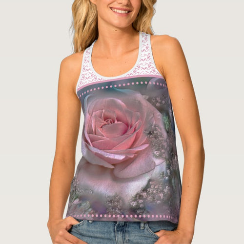 Pink Rose - Tank Top