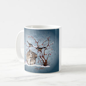 Bunny & Snow Birds - Coffee Mug