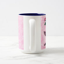 Load image into Gallery viewer, Hummingbird &amp; Flowers - Two-Tone Coffee Mug