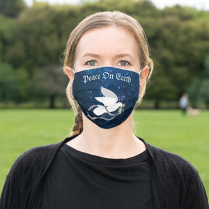 Peace On Earth & White Dove - Cloth Face Mask