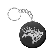 Load image into Gallery viewer, Bull Elk Silhouette - Keychain