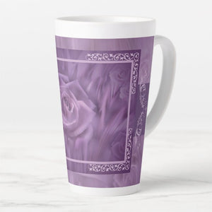 Purple Roses - Latte Mug