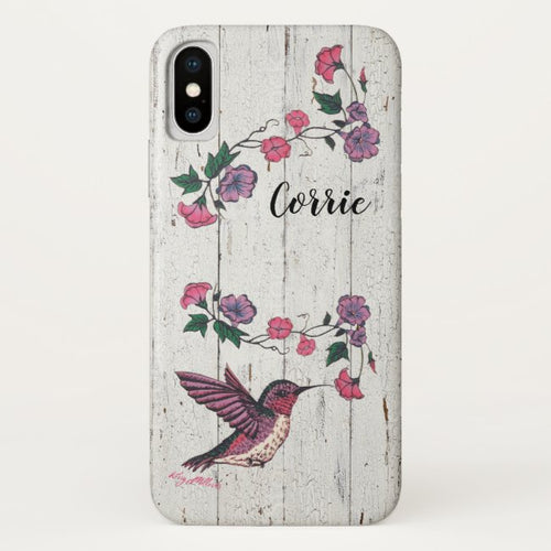 Hummingbird & Flowers - Case-Mate iPhone Case