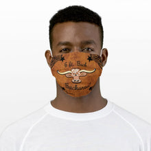 Load image into Gallery viewer, 6 Ft. Back Buckaroo, Longhorn Steer - Cloth Face Mask