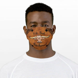 6 Ft. Back Buckaroo, Longhorn Steer - Cloth Face Mask