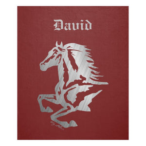 Horse Silhouette - Fleece Blanket