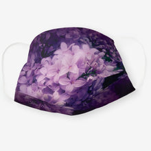 Load image into Gallery viewer, Purple Lilacs - Cloth Face Mask