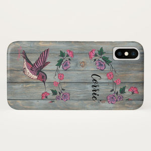 Hummingbird & Flowers - Case-Mate iPhone Case