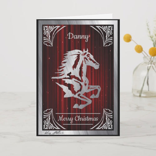 Horse Silhouette - Christmas Card