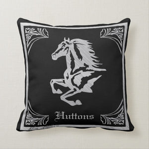 Horse Silhouette - Throw Pillow