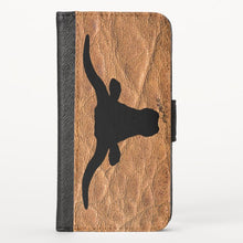 Load image into Gallery viewer, Longhorn Steer Silhouette - iPhone Wallet Case