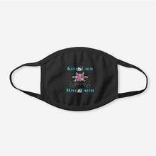 Load image into Gallery viewer, Keep Calm Have Faith - Black Cotton Face Mask