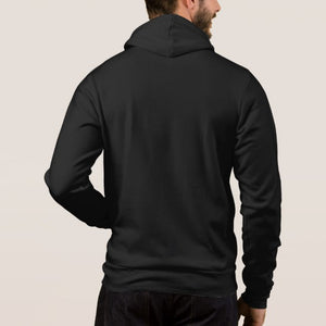 Bull Elk Silhouette - Full Zip Hoodie Sweatshirt