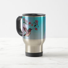 Load image into Gallery viewer, Hummingbird &amp; Flowers - Travel Mug