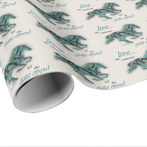 Horse Silhouette - Wrapping Paper