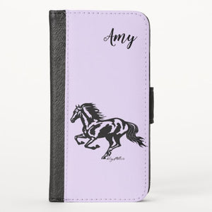 Horse Silhouette - iPhone Wallet Case