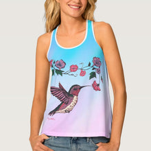 Load image into Gallery viewer, Hummingbird &amp; Flowers - Women&#39;s Tank Top