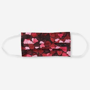 Red And Pink Hearts - Cloth Face Mask