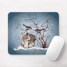 Load image into Gallery viewer, Bunny &amp; Snow Birds - Mouse Pad