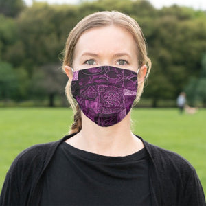 Purple Floral - Cloth Face Mask