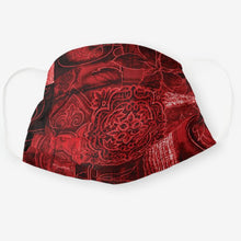 Load image into Gallery viewer, Red Floral - Cloth Face Mask