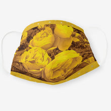 Load image into Gallery viewer, Yellow Rose - Cloth Face Mask