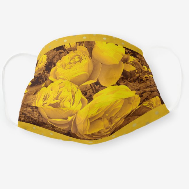 Yellow Rose - Cloth Face Mask