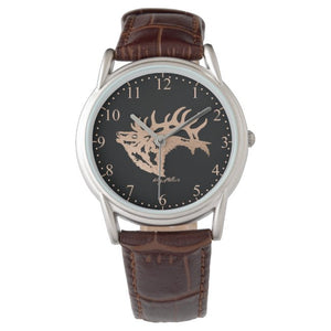 Bull Elk Silhouette - Watch