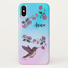 Load image into Gallery viewer, Hummingbird &amp; Flowers - Case-Mate iPhone Case