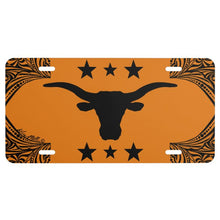 Load image into Gallery viewer, Longhorn Steer Silhouette - License Plate