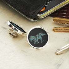 Load image into Gallery viewer, Turquoise Horse Silhouette - Lapel Pin