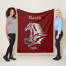 Load image into Gallery viewer, Horse Silhouette - Fleece Blanket