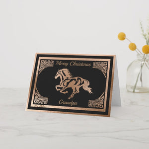 Horse Silhouette  - Christmas Card