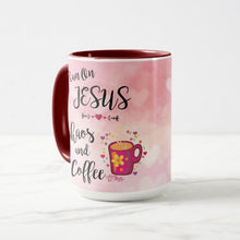 Load image into Gallery viewer, I Run On Jesus, Chaos and Coffee - Coffee Mug