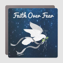 Load image into Gallery viewer, Faith Over Fear Car Magnet