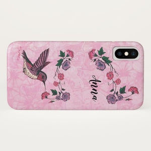 Hummingbird & Flowers - Case-Mate iPhone Case