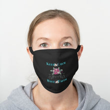 Load image into Gallery viewer, Keep Calm Have Faith - Black Cotton Face Mask
