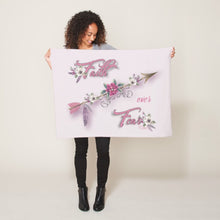 Load image into Gallery viewer, Faith Over Fear - Fleece Blanket