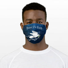 Load image into Gallery viewer, Peace On Earth &amp; White Dove - Cloth Face Mask