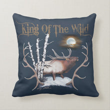 Load image into Gallery viewer, King Of The Wild~Bull Elk -Throw Pillow