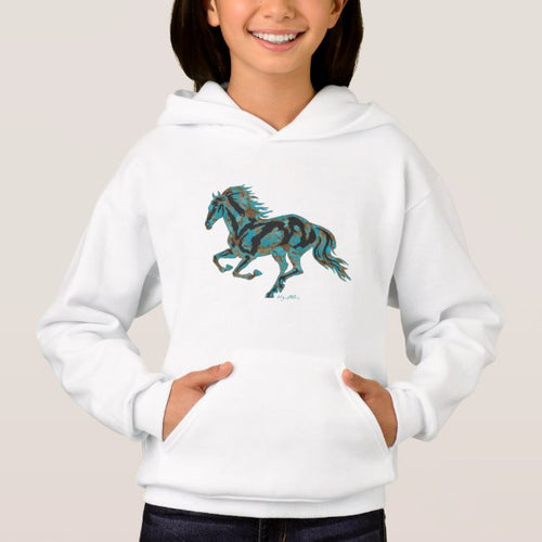 Horse Silhouette - Kid's Hoodie Sweatshirt