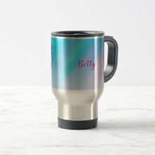 Load image into Gallery viewer, Hummingbird &amp; Flowers - Travel Mug