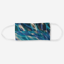 Load image into Gallery viewer, Turquoise, Blue and Silver - Cloth Face Mask