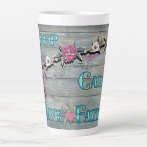 Keep Calm Have Faith - Latte Mug