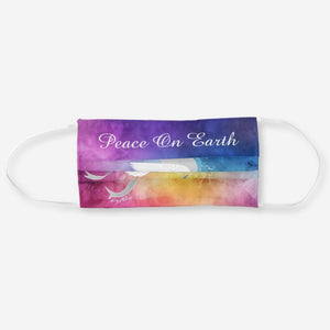 Peace On Earth & White Dove -  Cloth Face Mask