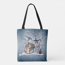 Load image into Gallery viewer, Bunny &amp; Snow Birds - Tote Bag