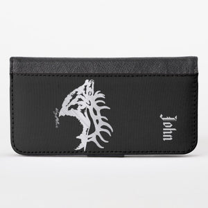 Bull Elk Silhouette - iPhone Wallet Case