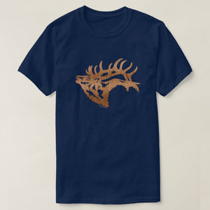 Bull Elk Silhouette - T-Shirt